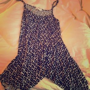 Long black flowy tank